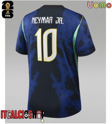 Brasile Neymar Jr #10 Seconda Maglia Mondiali 2026 Manica Corta Brasile Neymar Jr #10 Seconda Maglia Mondiali 2026 Manica Corta